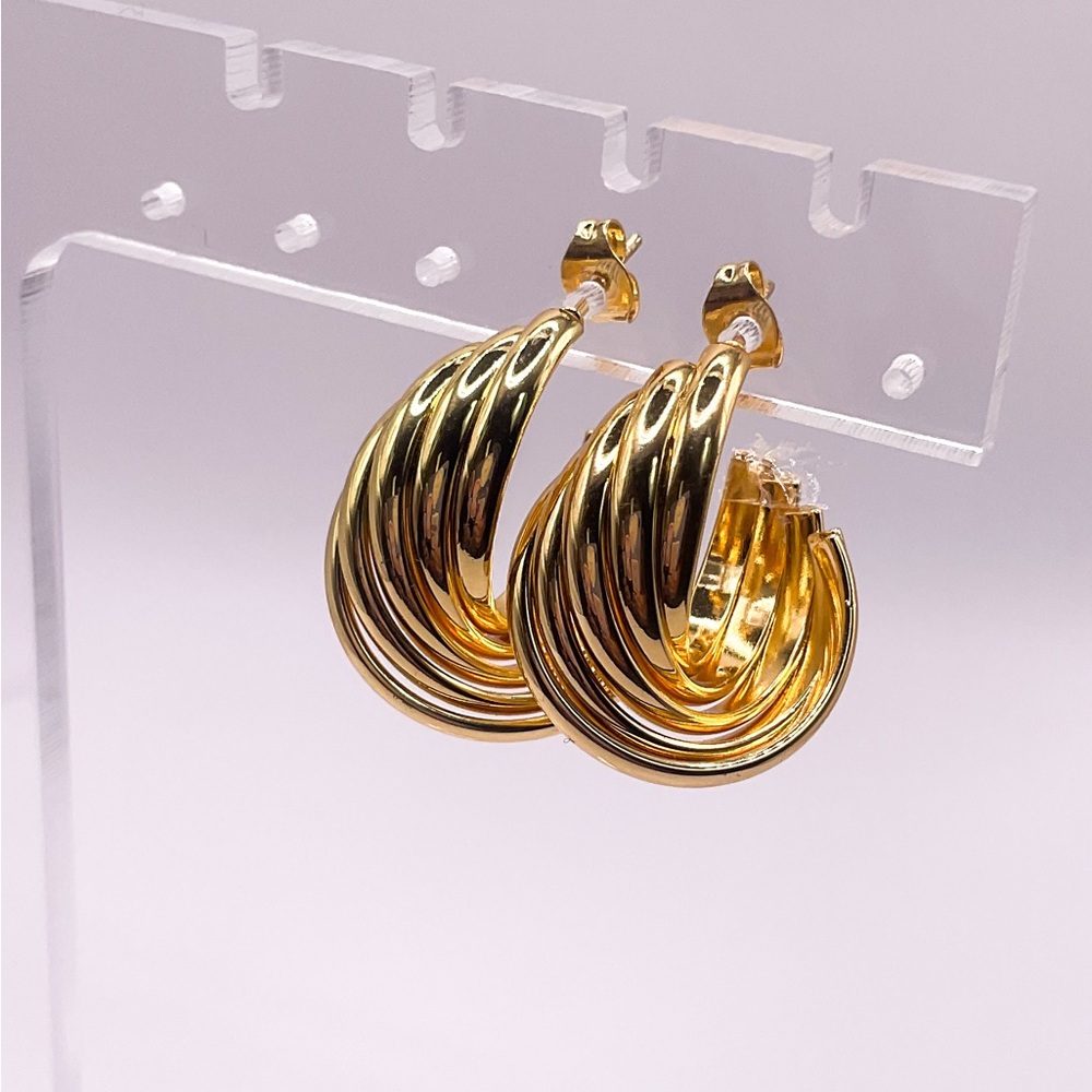 Elegant Gold Hoop Earrings